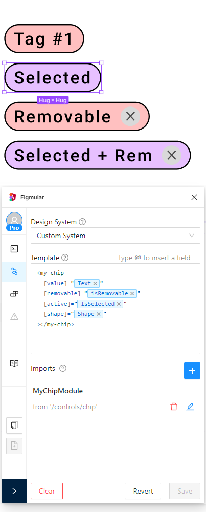 Export component with custom code from Figma using Figmular